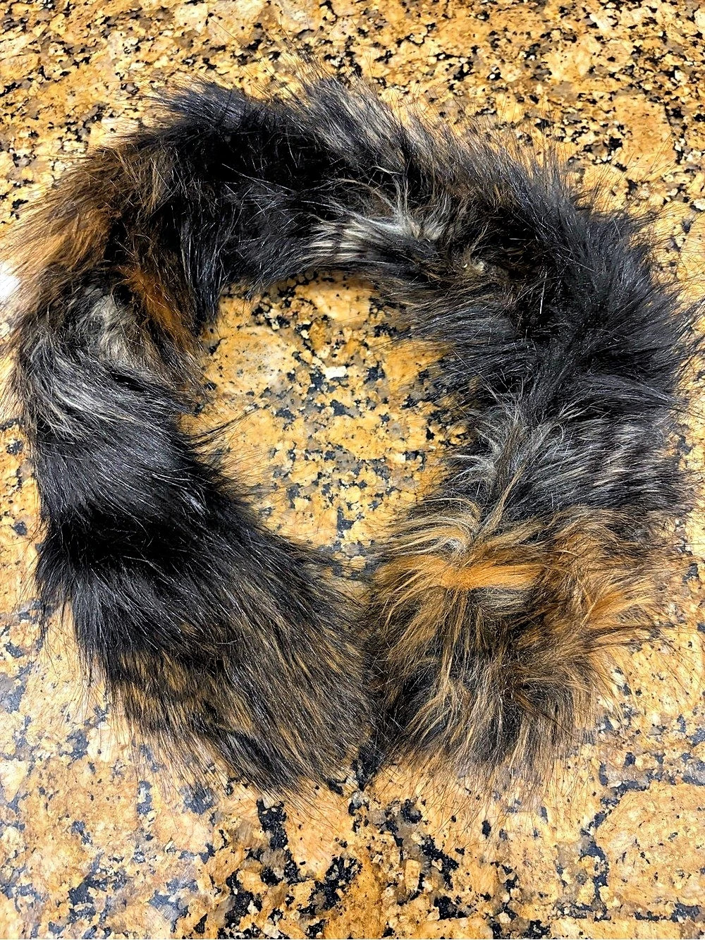 Furious Fur Faux Fur Hat in Black & Brown